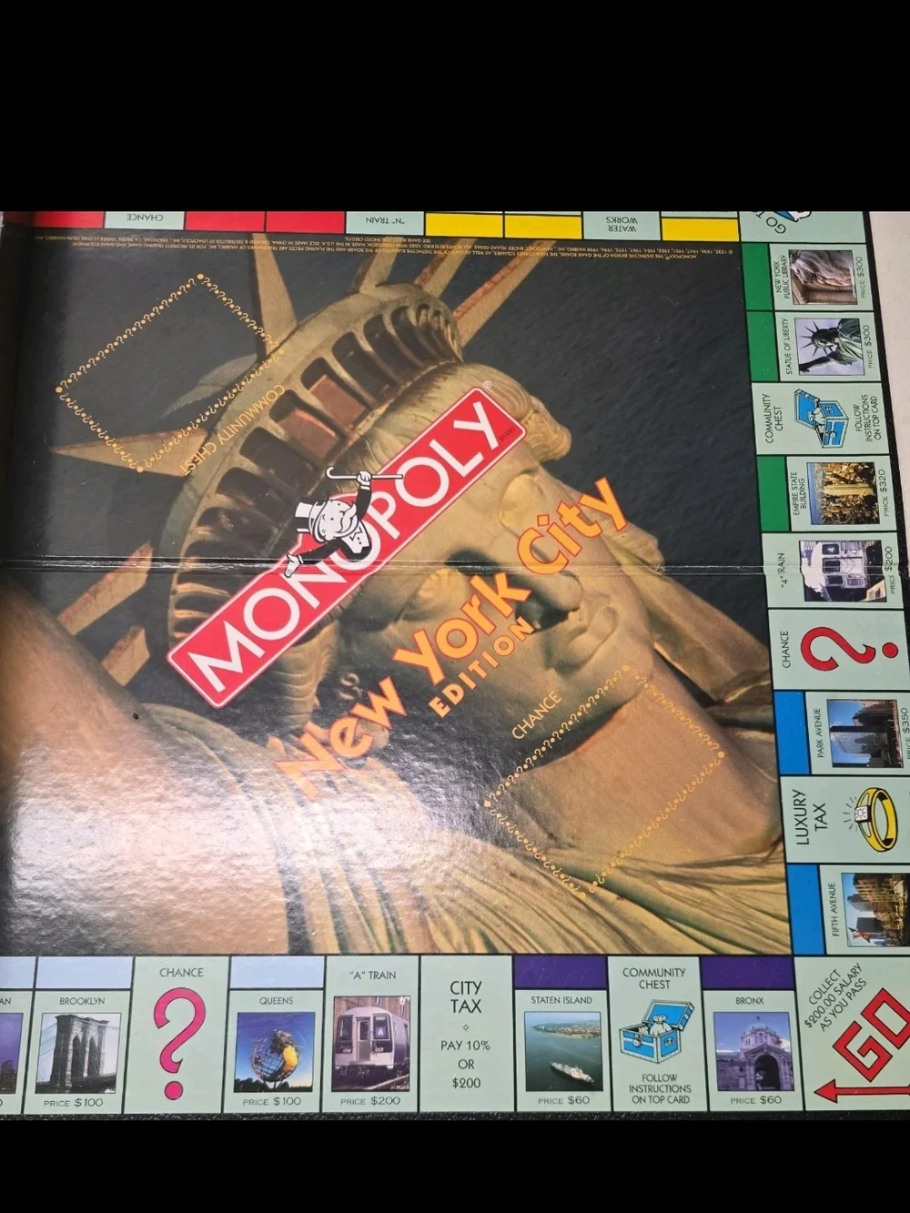 Monopoly New York City Edition Board Game - Black & Gold